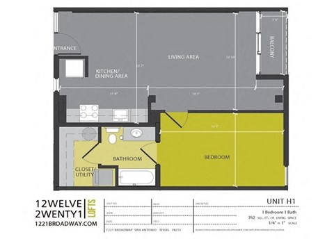 a floor plan of a studio apartment